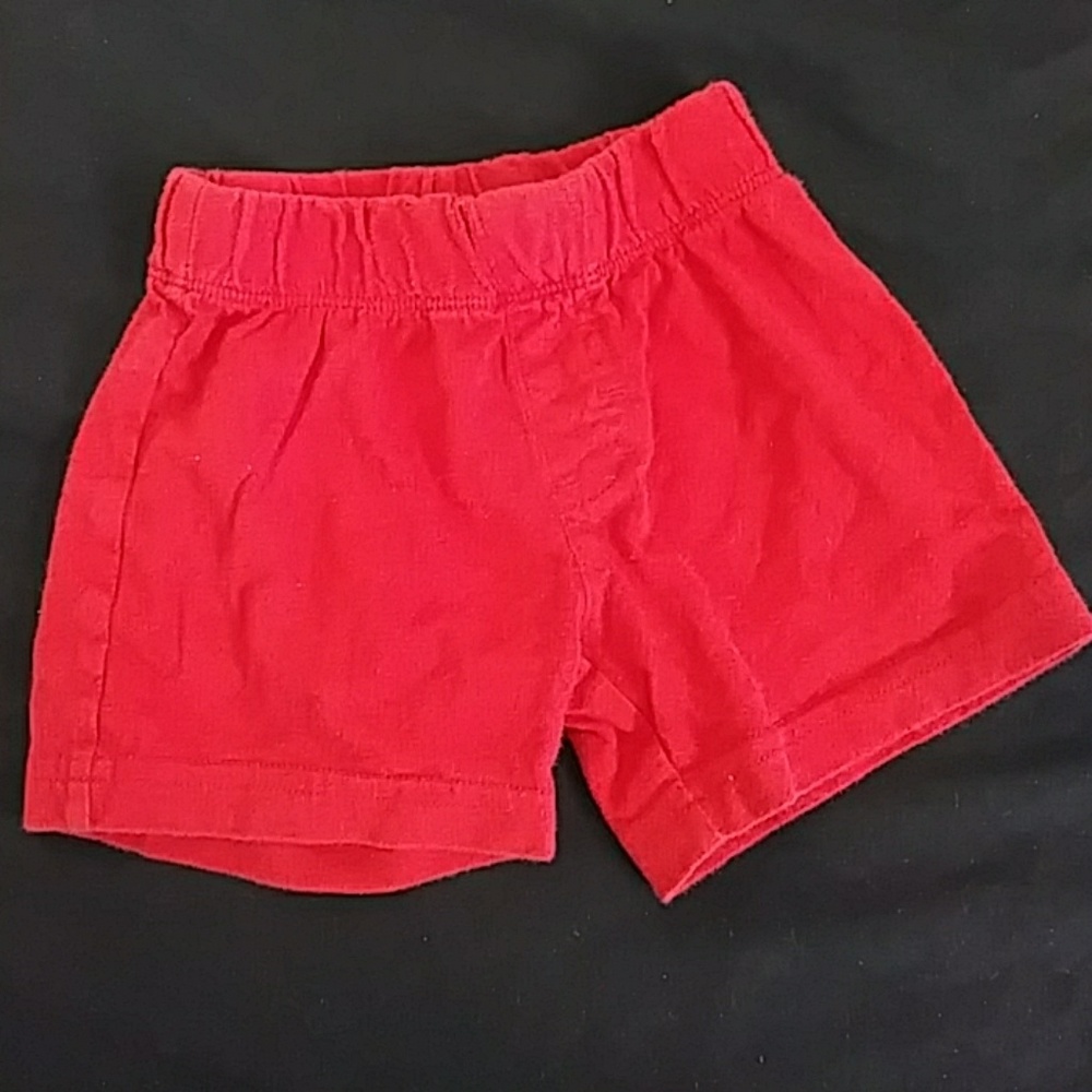 All red baby boy's shorts